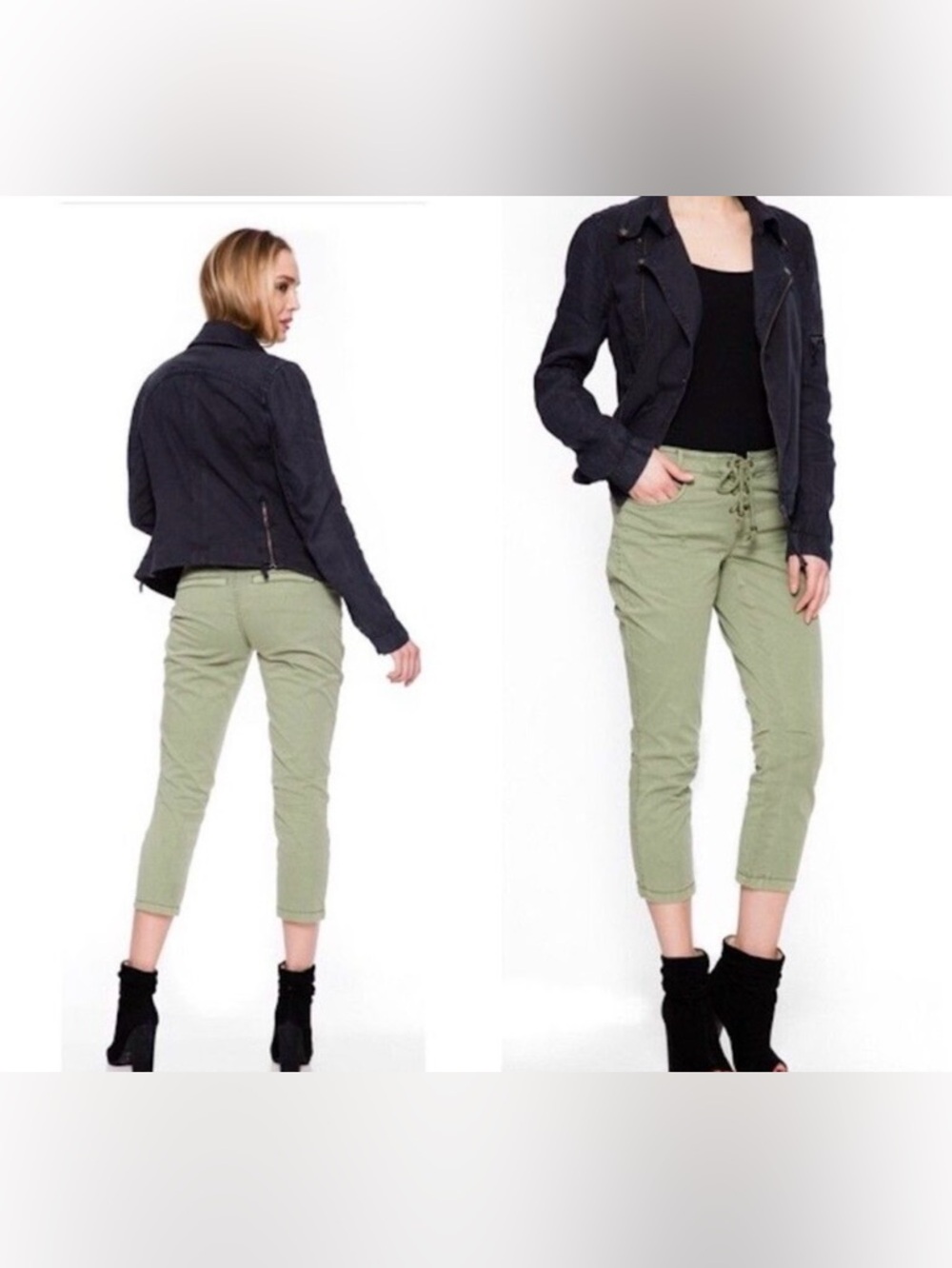 Marrakech Sia lace up army green pants